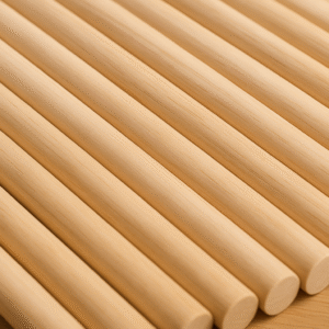 Varillas lisas de madera de 100 cm